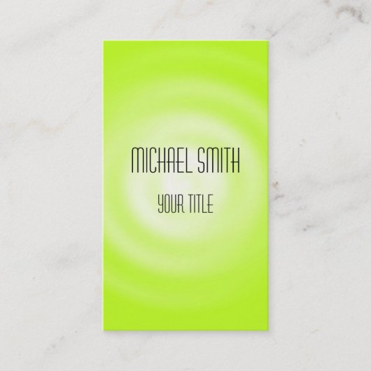 Carte De Visite Vert moderne élégant professionnel (Devant)