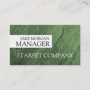 Carte de visite vert moderne professionnel