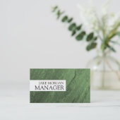 Carte de visite vert moderne professionnel (Debout devant)