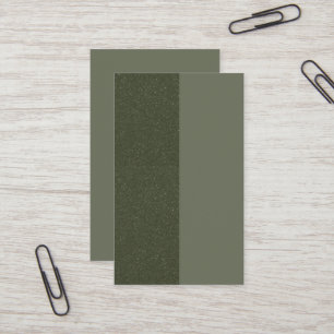 Carte de visite vert mousse à deux tons - personna