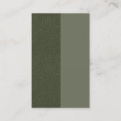 Carte de visite vert mousse à deux tons - personna (Devant)