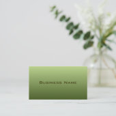 Carte de visite Vert mousseux (Debout devant)