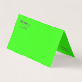 Carte De Visite vert néon (Devant)