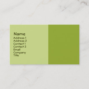 Carte De Visite vert olive