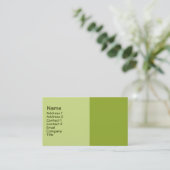 Carte De Visite vert olive (Debout devant)