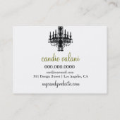 Carte De Visite Vert olive rococo de Budoir de 311 sucreries (Dos)