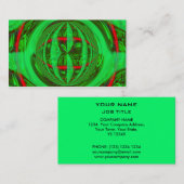 Carte de visite vert Orb (Devant / Derrière)