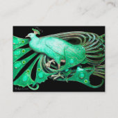 Carte De Visite VERT PAON noir (Dos)