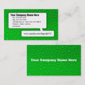 Carte de visite vert PERSONNALISABLE (Devant / Derrière)