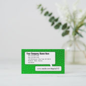 Carte de visite vert PERSONNALISABLE (Debout devant)