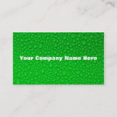 Carte de visite vert PERSONNALISABLE (Dos)