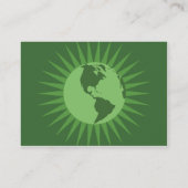 Carte De Visite Vert - potelé (Dos)