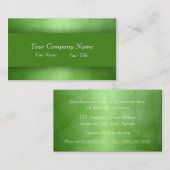 Carte De Visite Vert professionnel (Devant / Derrière)