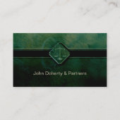 Carte De Visite Vert professionnel de l'AVOCAT | (Dos)