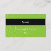 Carte De Visite Vert professionnel élégant chic (Devant)