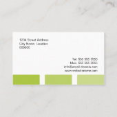 Carte De Visite Vert Professionnel Moderne (Dos)
