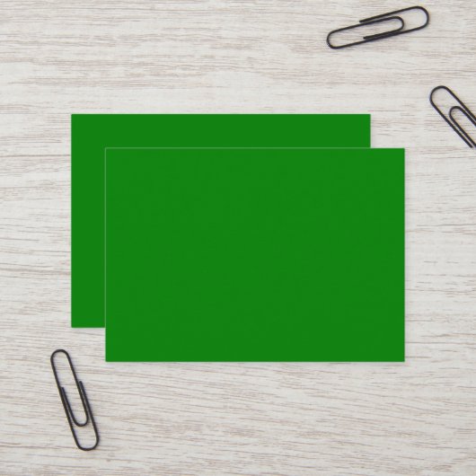 Carte de visite vert puissant (Devant/Arrière en situation)