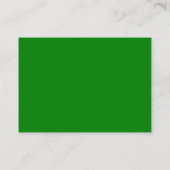 Carte de visite vert puissant (Dos)