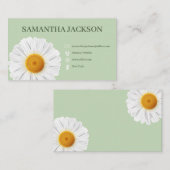 Carte De Visite Vert pur pétale (Devant / Derrière)