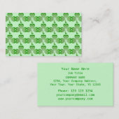 carte de visite vert shamrock (Devant / Derrière)