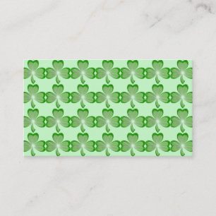 carte de visite vert shamrock
