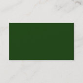 Carte De Visite vert uni (Dos)