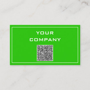 Carte de visite vert votre propre design avec code