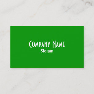 Carte de visite verte
