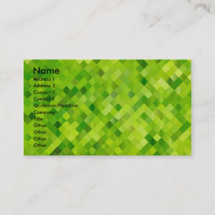 carte de visite verte