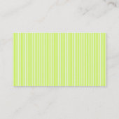 Carte de visite verte (Dos)