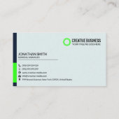 Carte de visite verte et bleue moderne | Creative  (Dos)
