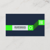 Carte de visite verte et bleue moderne | Creative  (Devant)