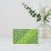 Carte de visite verte moderne (Debout devant)