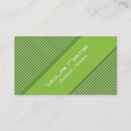 Carte de visite verte moderne (Devant)