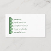 Carte de visite verte ou naturelle (Dos)
