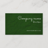 Carte de visite verte QR Coach de vie texture papi (Devant)