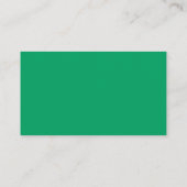 Carte de visite verte trèfle (Dos)