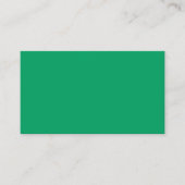 Carte de visite verte trèfle (Devant)