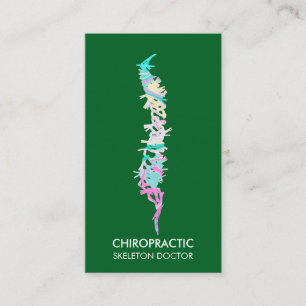Carte De Visite Vertèbre de colonne vertébrale orthopédique docteu