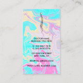 Carte De Visite Vertèbre de colonne vertébrale orthopédique médeci (Dos)