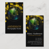 Carte de visite vertical 9 de photographe (Devant / Derrière)