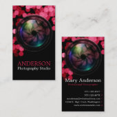 Carte de visite vertical a de photographe (Devant / Derrière)