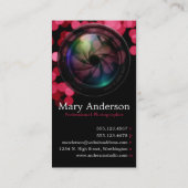 Carte de visite vertical a de photographe (Dos)