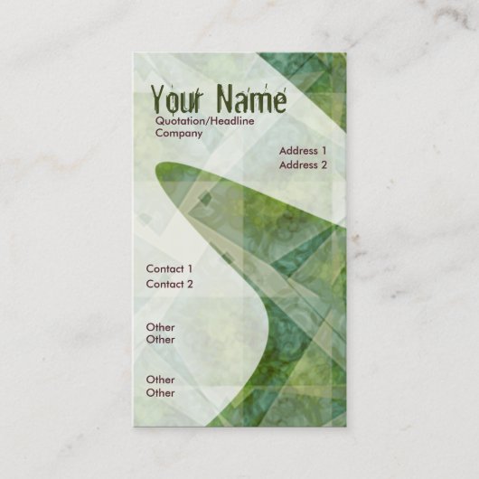 Carte de visite vertical Aerialiste (Devant)