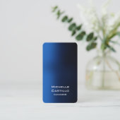 Carte De Visite Vertical Artistic Blue Design unique (Debout devant)