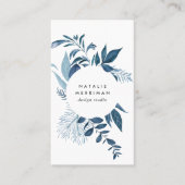 Carte De Visite Vertical Azure sauvage (Devant)