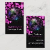 Carte de visite vertical b de photographe (Devant / Derrière)