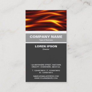 Carte De Visite Vertical Banded - Langues de Feu