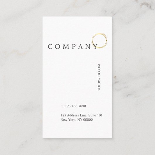 Carte de visite vertical beige de DotPattern de (Dos)