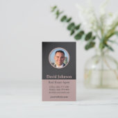 Carte de visite vertical de la photo immobilière (Debout devant)